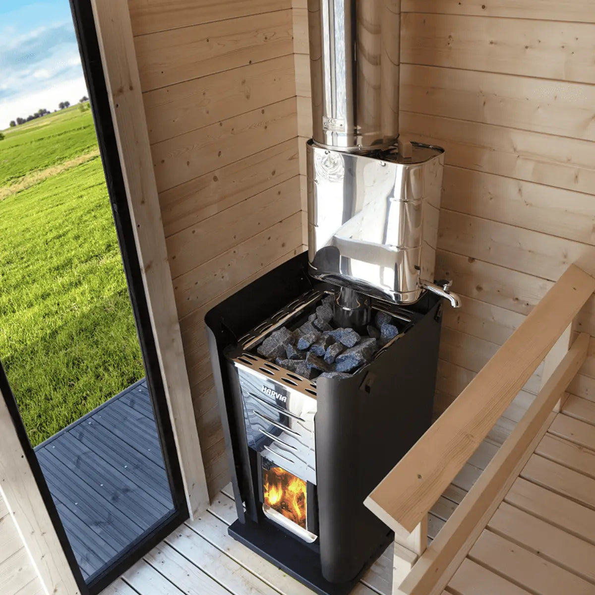 Harvia Pro 26 WKPR26M Wood Burning Sauna Stove - Finnish Sauna Builders