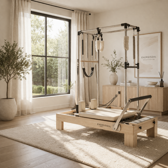 Professional Pilates reformers for home studios and wellness spaces