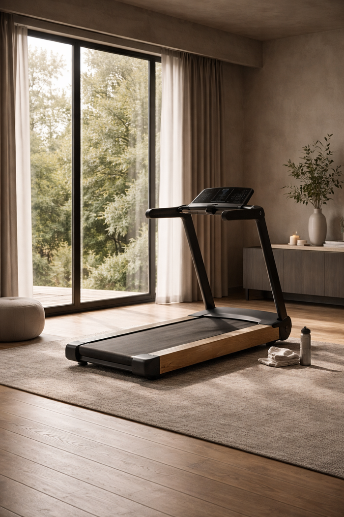 Premium cardio equipment including treadmills and bikes