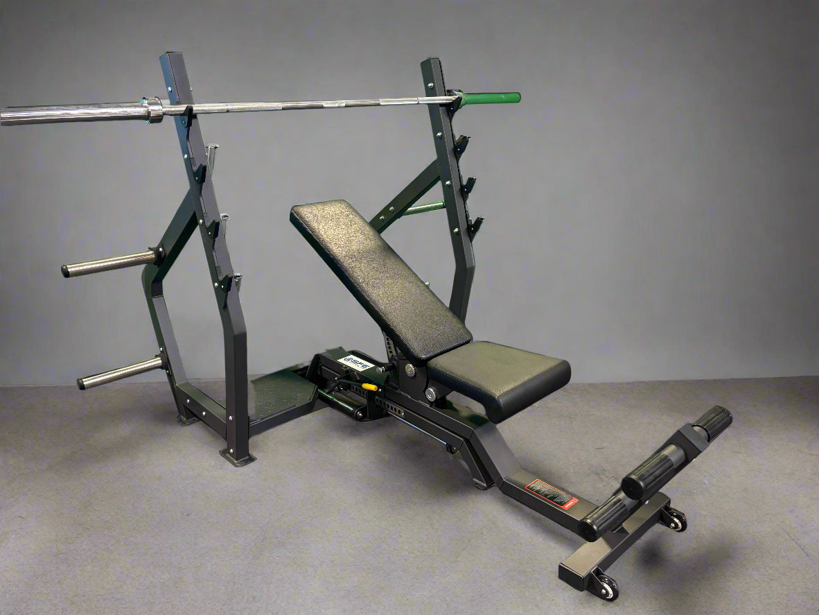 SFE Fully Adjustable Olympic Bench Press, Full Incline & Decline (New)