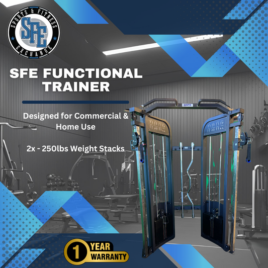 SFE Selectorized All-in-One Functional Trainer Home Gym w/ 2x250lb weight stacks (New)