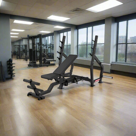 SFE Fully Adjustable Olympic Bench Press, Full Incline & Decline (New)