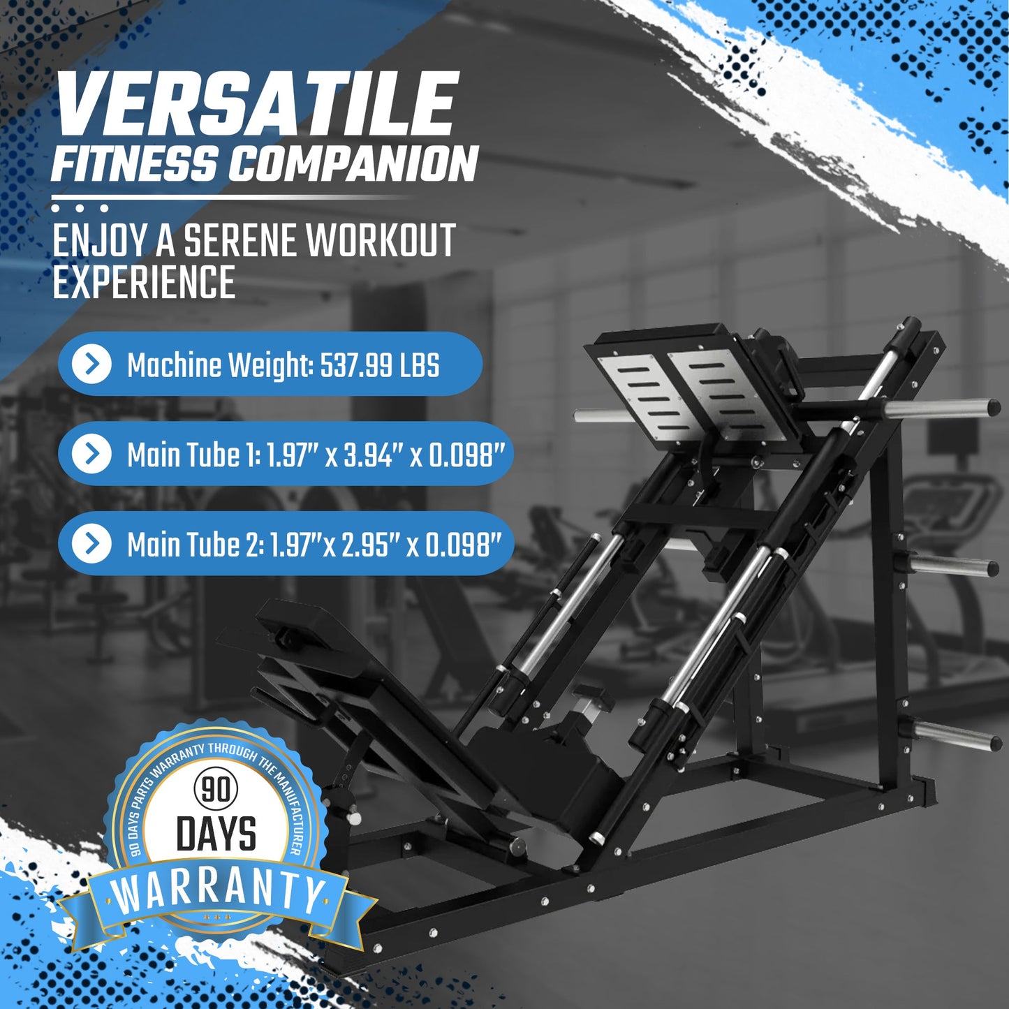 SFE Plate Loaded 45° Leg Press & Hack Squat Machine (New)