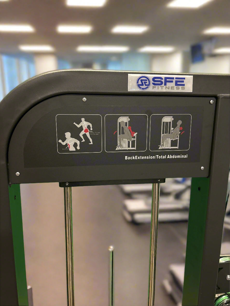 SFE Selectorized Back & Ab Combo Machine w/ 250LB weight stack (New)