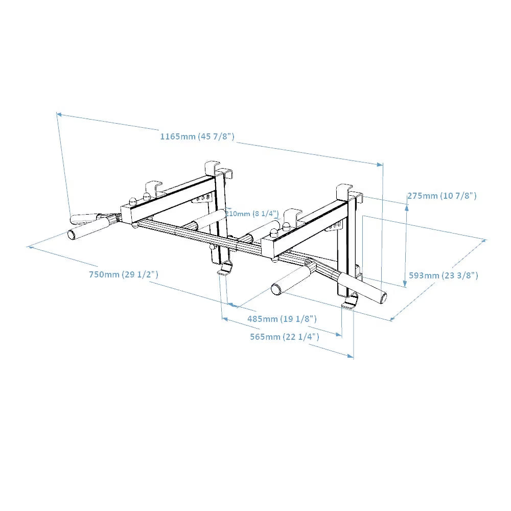 BenchK PB3W/PB3B steel pull up bar