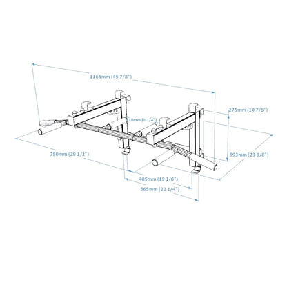 BenchK PB3W/PB3B steel pull up bar