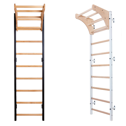 BenchK 711W / 711B wallbar with wooden pull up bar