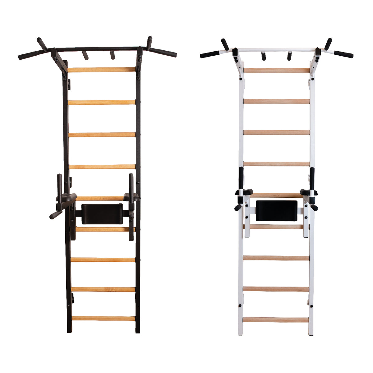 White Swedish ladder for home, room BenchK 722W - BenchK 722B/722W