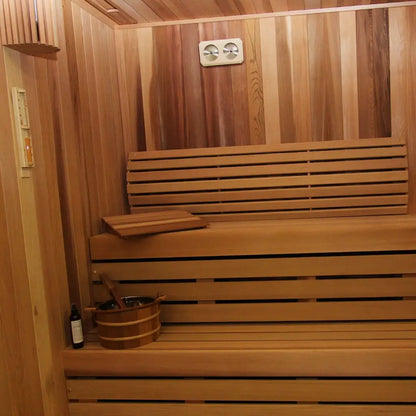 Carbon Smart Saunas - 5' x 7' x 8' - by Finnish Sauna Builders