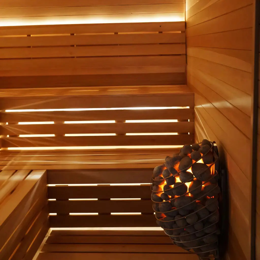Carbon Smart Saunas - 8' x 9' x 8' - by Finnish Sauna Builders