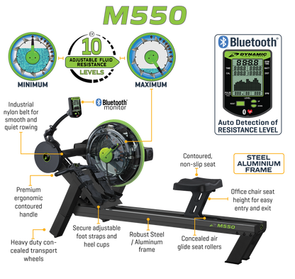 Dynamic Fluid M550 Rower