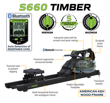 Dynamic Fluid S680 Rower