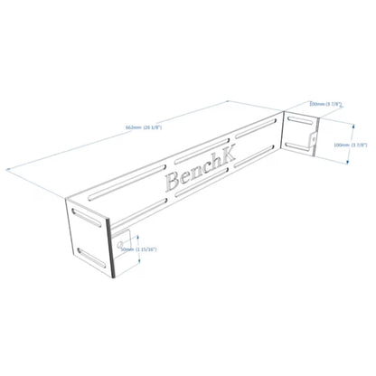 Wall holder BenchK WHW+S8 for BenchK 2,5,7 series wall bars