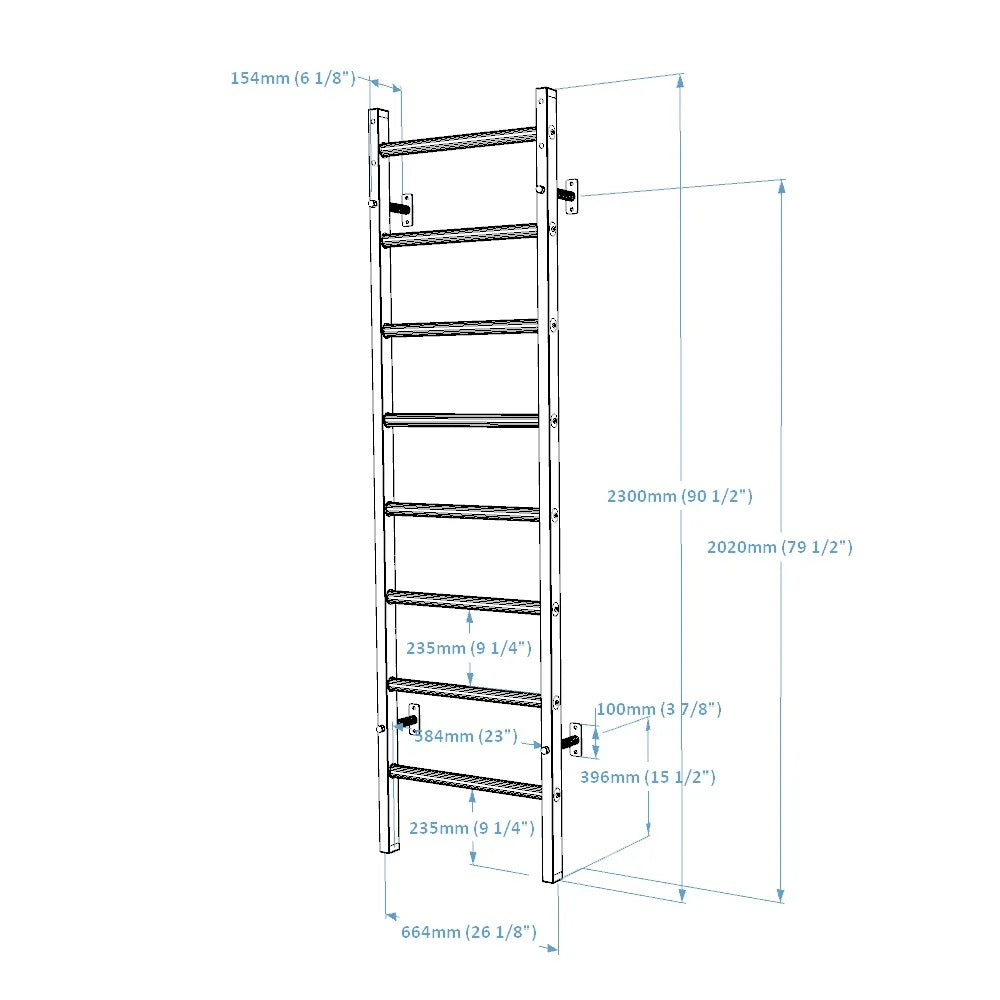 BenchK 200B/200W Wall Bar