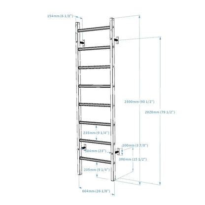 BenchK 200B/200W Wall Bar