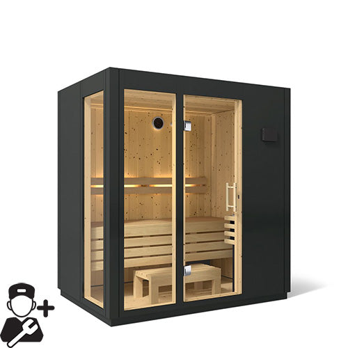 Kohler C1 Indoor Sauna Kit – Graphite Grey