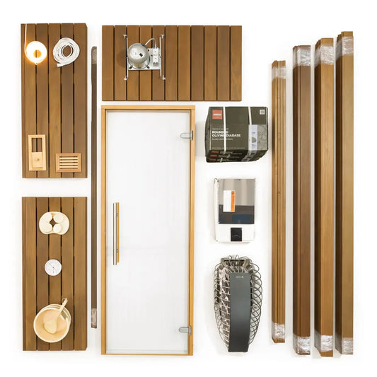 Carbon Smart Saunas - 4' x 7' x 8' - by Finnish Sauna Builders