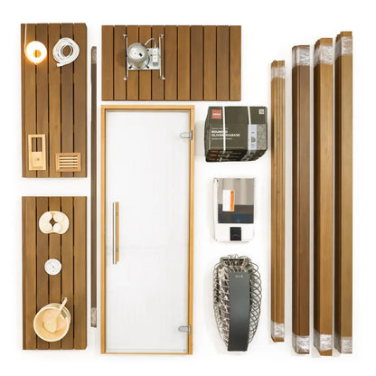 Carbon Smart Saunas - 4' x 6' x 8' - by Finnish Sauna Builders