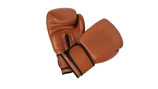 BenchK brown leather boxing gloves