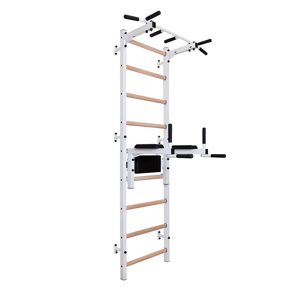 White Swedish ladder for home, room BenchK 722W - BenchK 722B/722W