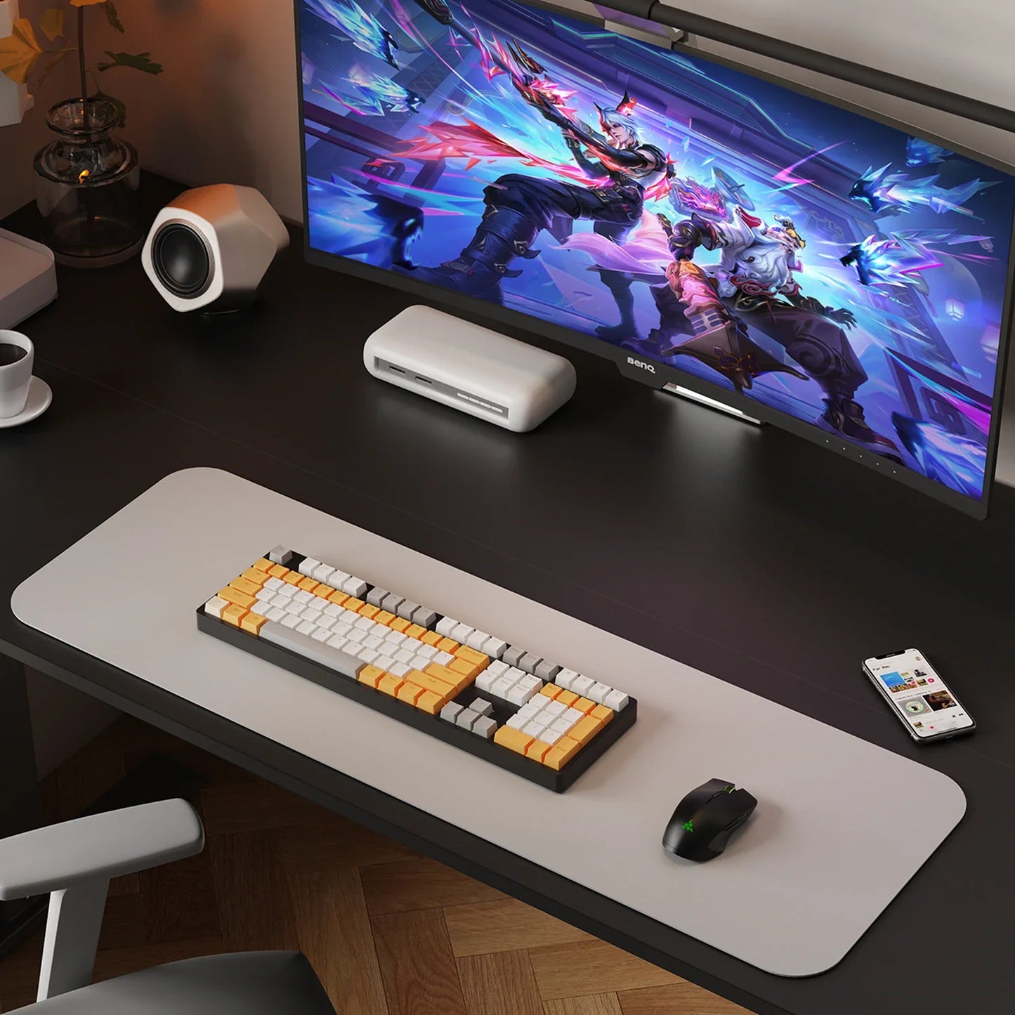 Two-Piece Tabletop Standing Desk